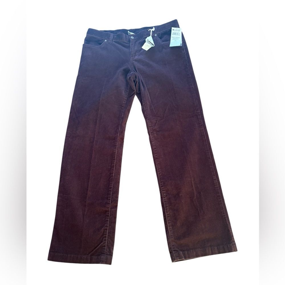 Columbia Women's Straight-Leg Corduroy Pants in Dark Brown